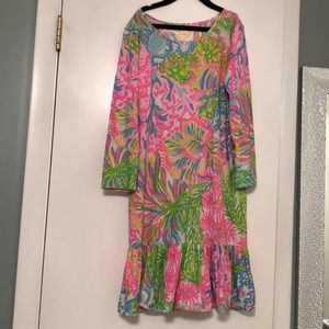 Lilly Pulitzer Girls Dress in Lovers Coral